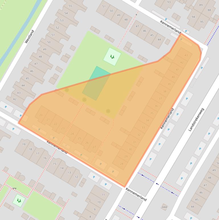Kaart van postcodegebied 1447BH.