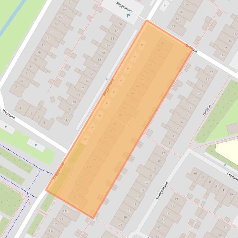 Kaart van postcodegebied 1447CC.