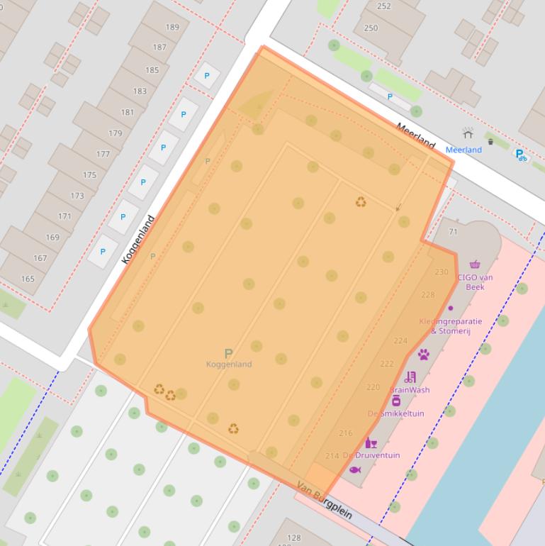 Kaart van postcodegebied 1447CR.