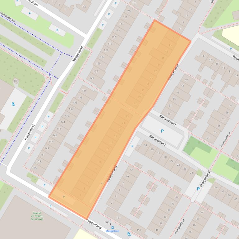 Kaart van postcodegebied 1447CT.