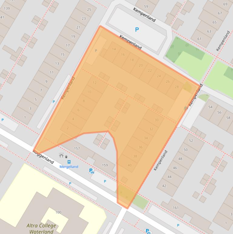 Kaart van postcodegebied 1447CX.