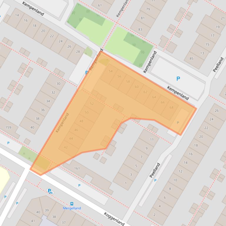 Kaart van postcodegebied 1447CZ.