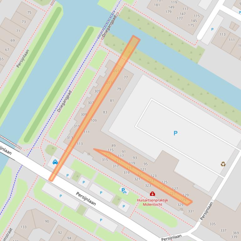 Kaart van postcodegebied 1447EJ.