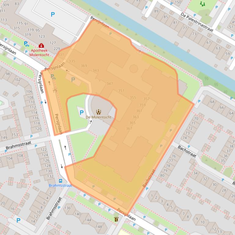 Kaart van postcodegebied 1447EL.