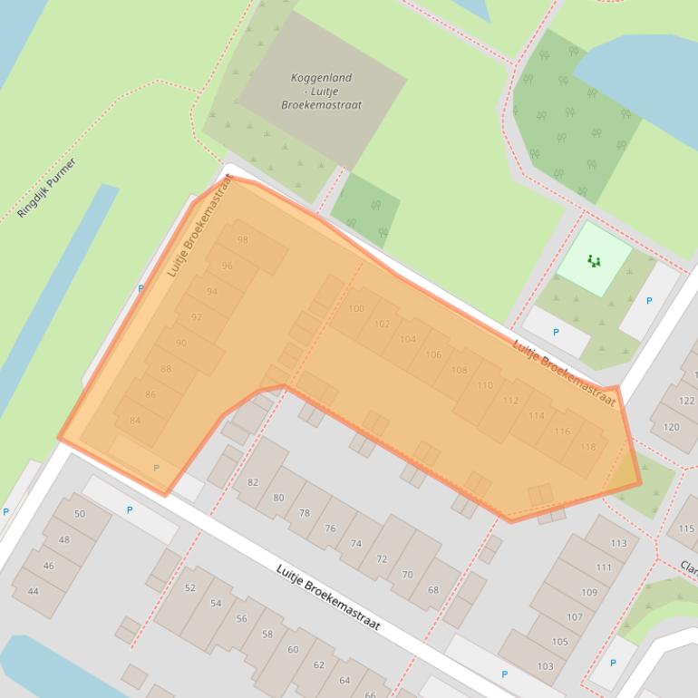 Kaart van postcodegebied 1447GE.