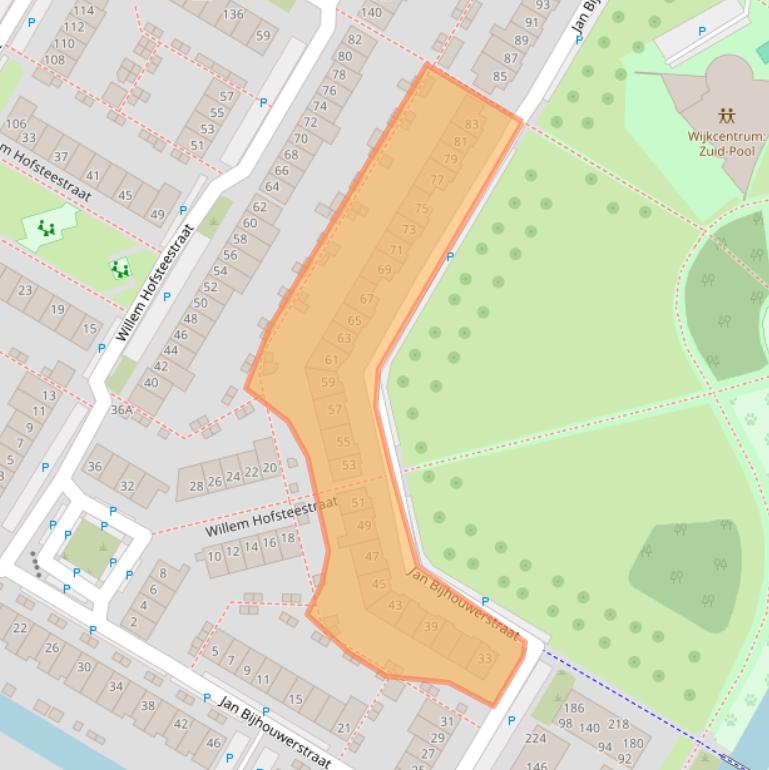 Kaart van postcodegebied 1447GS.