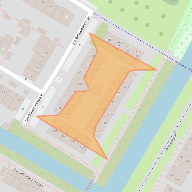 Kaart van postcodegebied 1447GW.