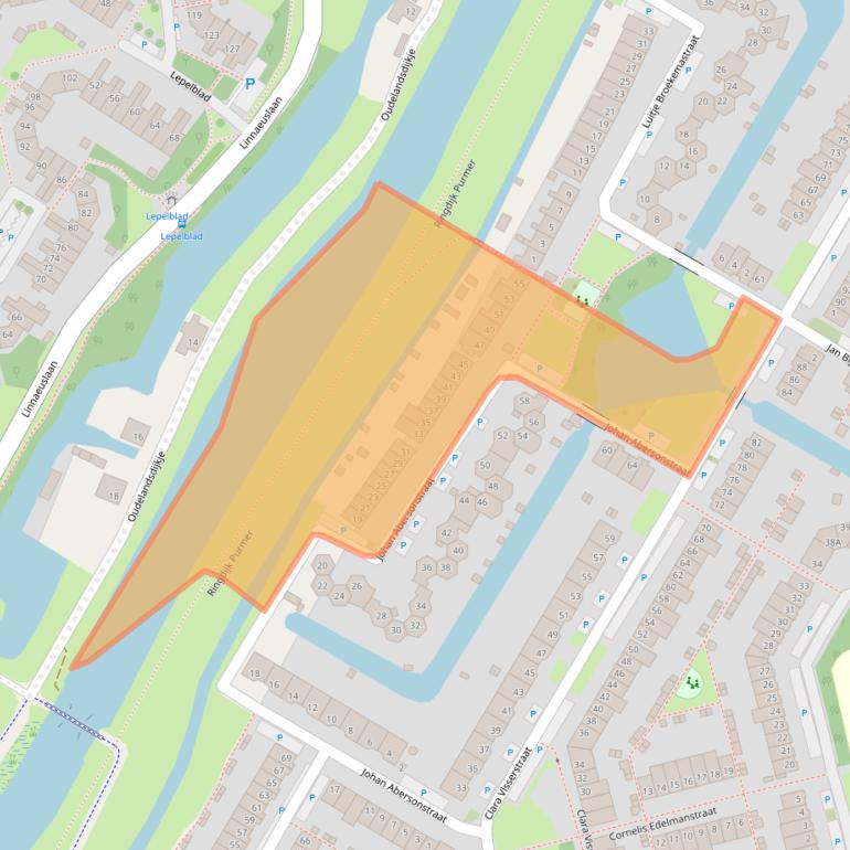 Kaart van postcodegebied 1447HG.