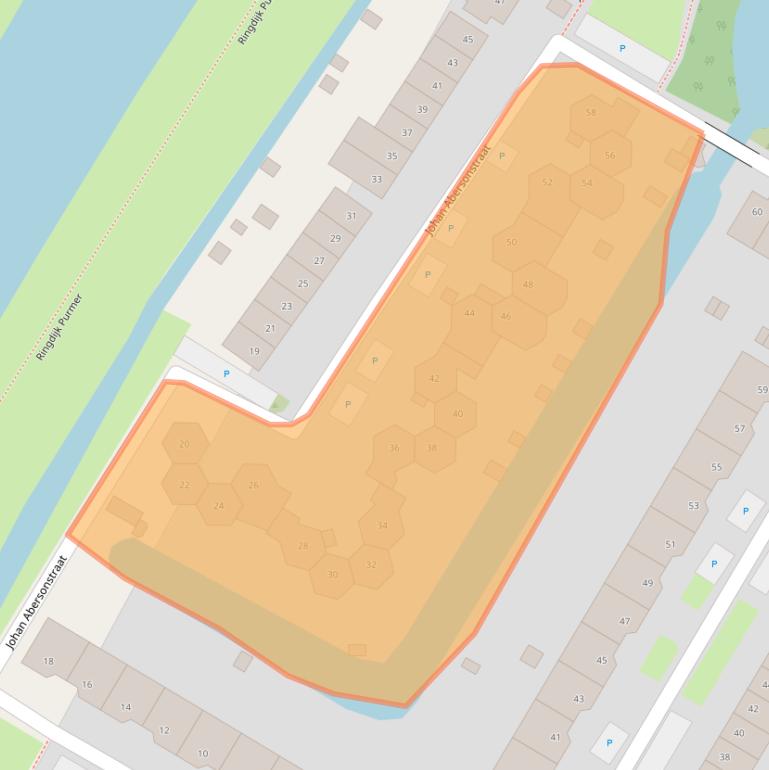 Kaart van postcodegebied 1447HJ.