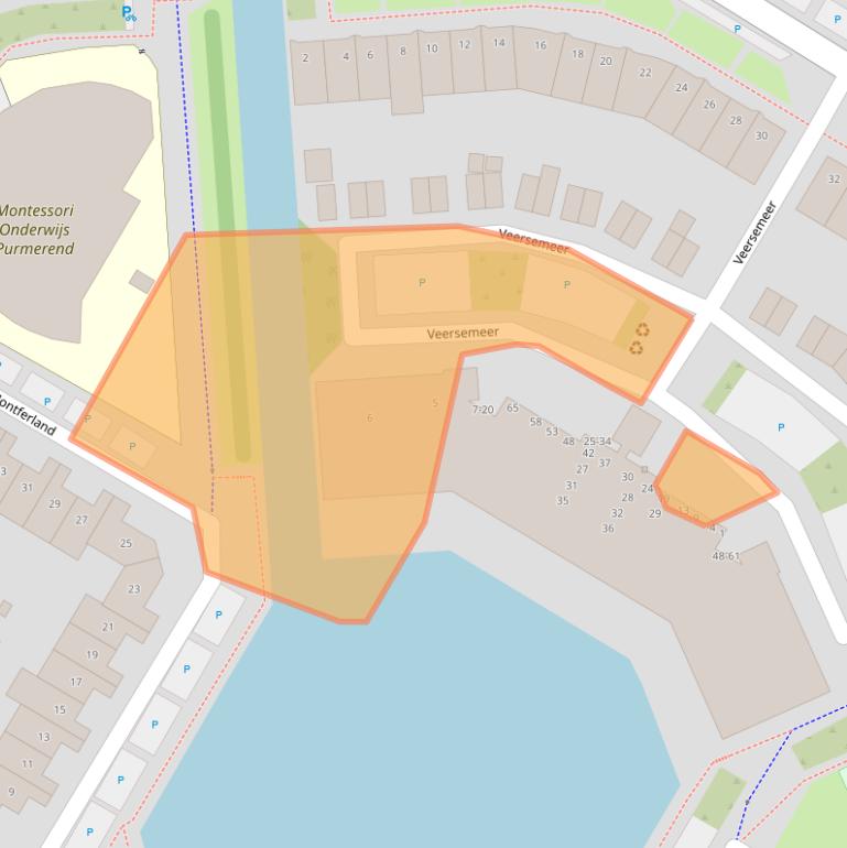 Kaart van postcodegebied 1447JA.