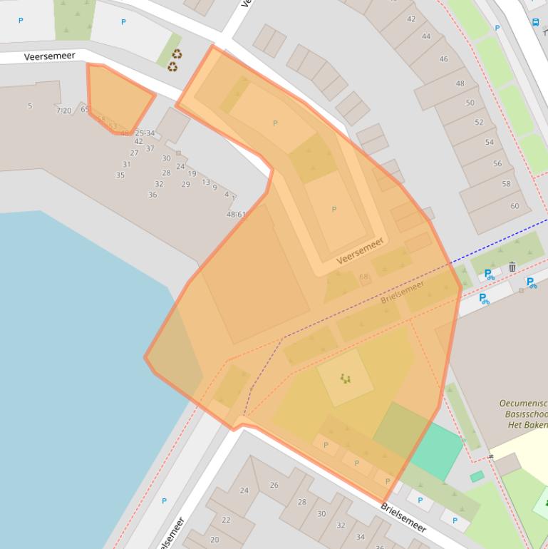 Kaart van postcodegebied 1447JC.