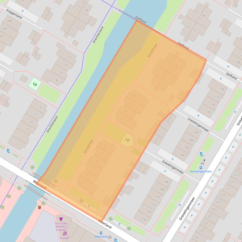 Kaart van postcodegebied 1447JH.