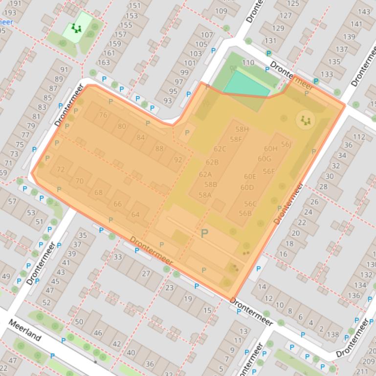 Kaart van postcodegebied 1447JV.