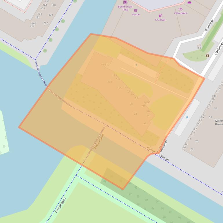 Kaart van postcodegebied 1447JZ.