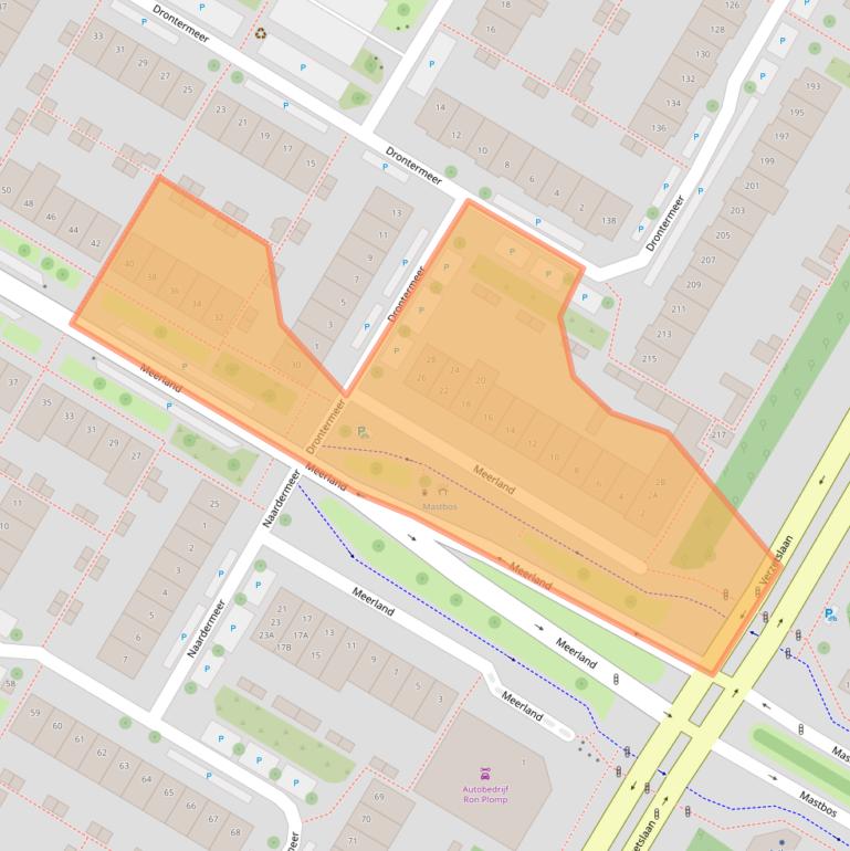 Kaart van postcodegebied 1447KC.