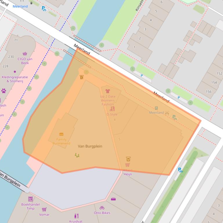 Kaart van postcodegebied 1447KP.