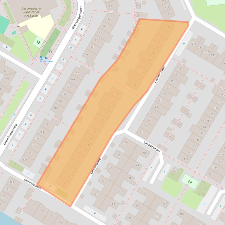 Kaart van postcodegebied 1447LA.