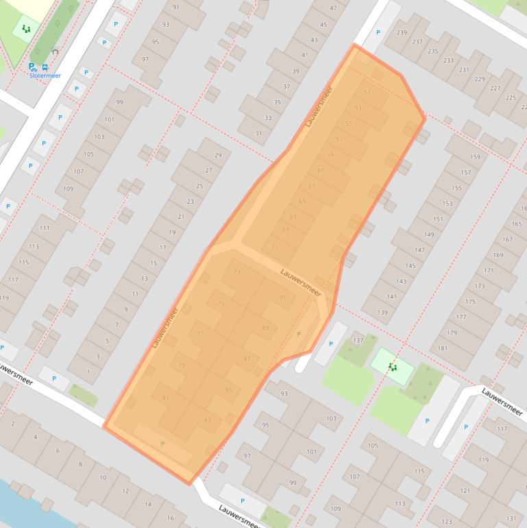 Kaart van postcodegebied 1447LB.