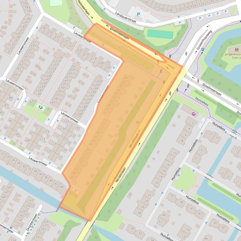 Kaart van postcodegebied 1447LL.