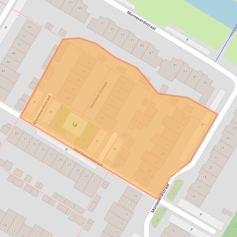 Kaart van postcodegebied 1447NC.