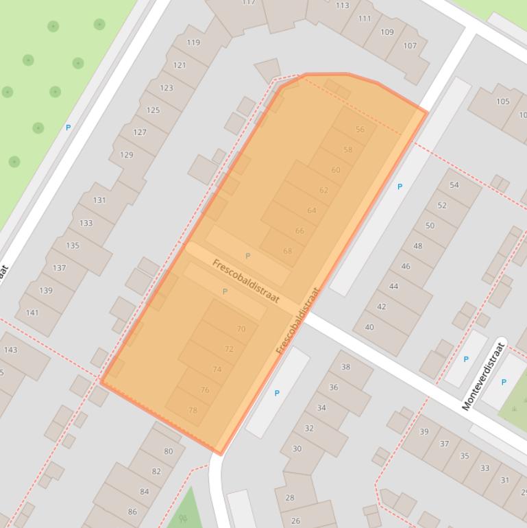 Kaart van postcodegebied 1447NK.