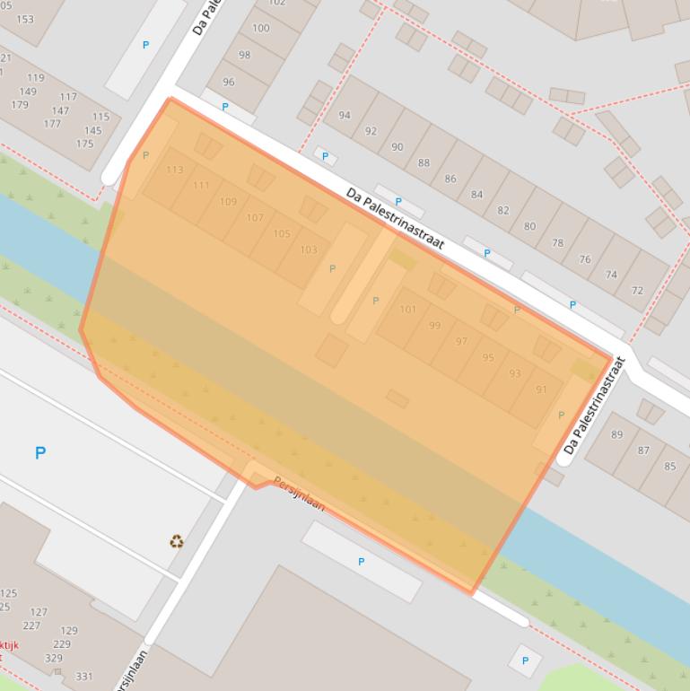 Kaart van postcodegebied 1447NS.