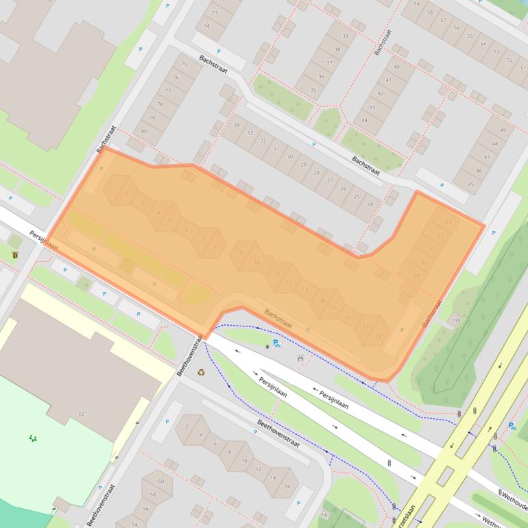 Kaart van postcodegebied 1447PW.