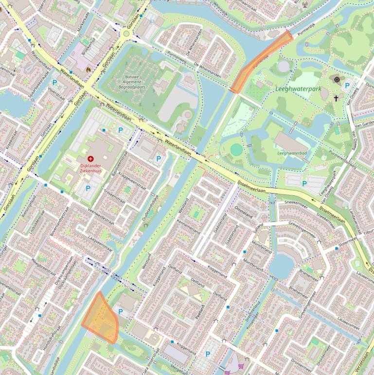 Kaart van postcodegebied 1447RG.