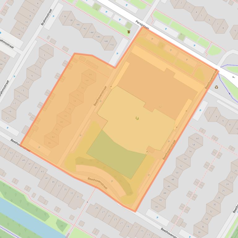 Kaart van postcodegebied 1447RS.