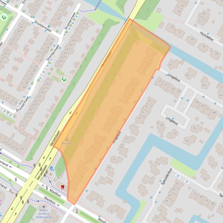 Kaart van postcodegebied 1447SX.