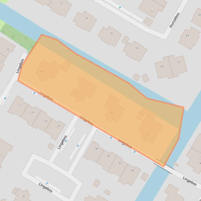 Kaart van postcodegebied 1447SZ.