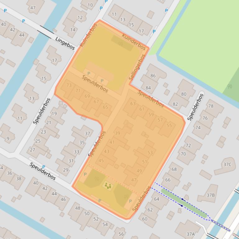 Kaart van postcodegebied 1447TH.