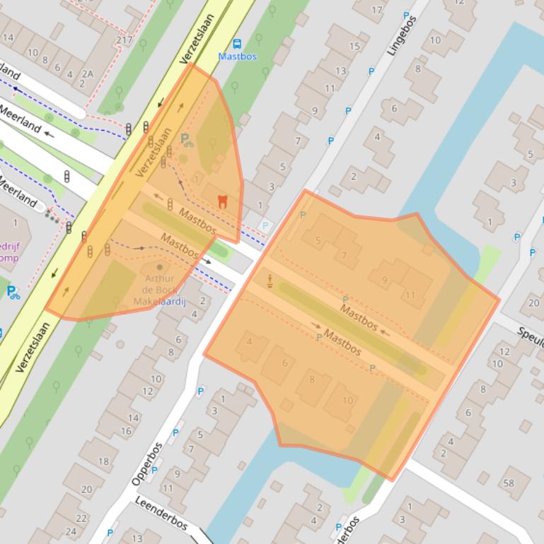 Kaart van postcodegebied 1447TL.