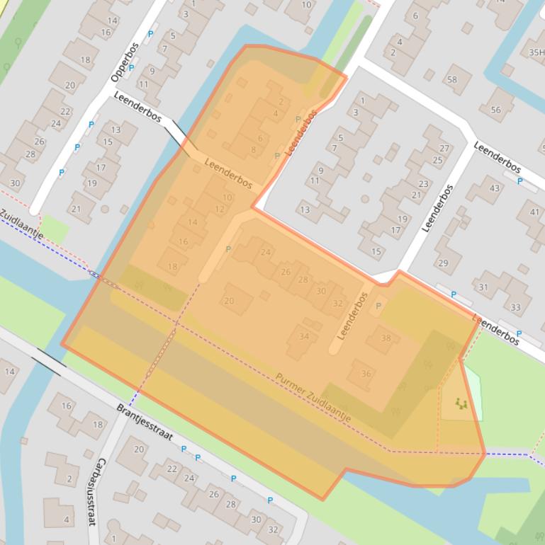 Kaart van postcodegebied 1447TT.