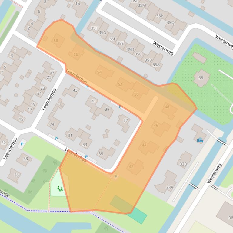 Kaart van postcodegebied 1447TV.