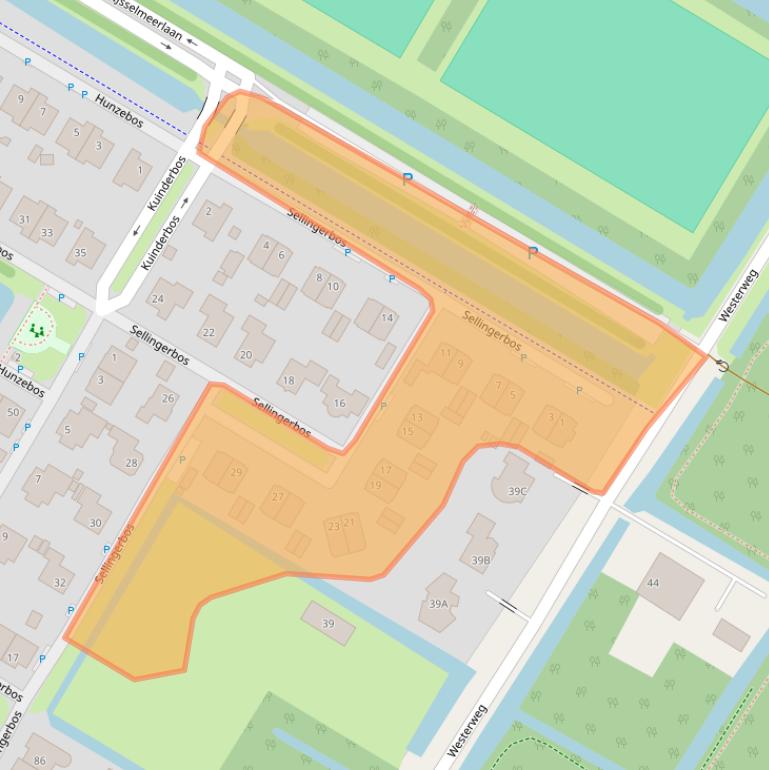 Kaart van postcodegebied 1447VB.