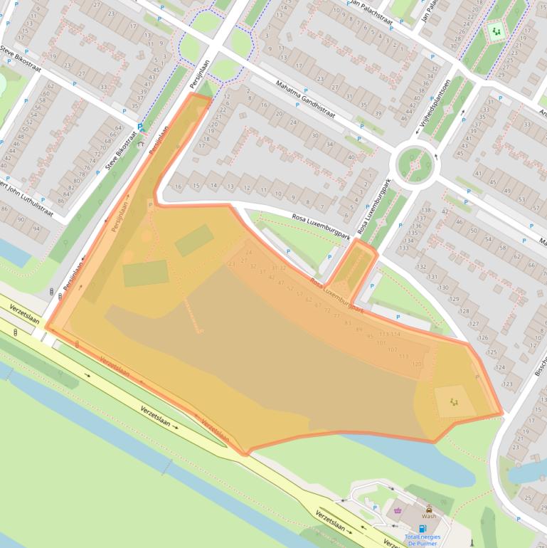 Kaart van postcodegebied 1447WC.