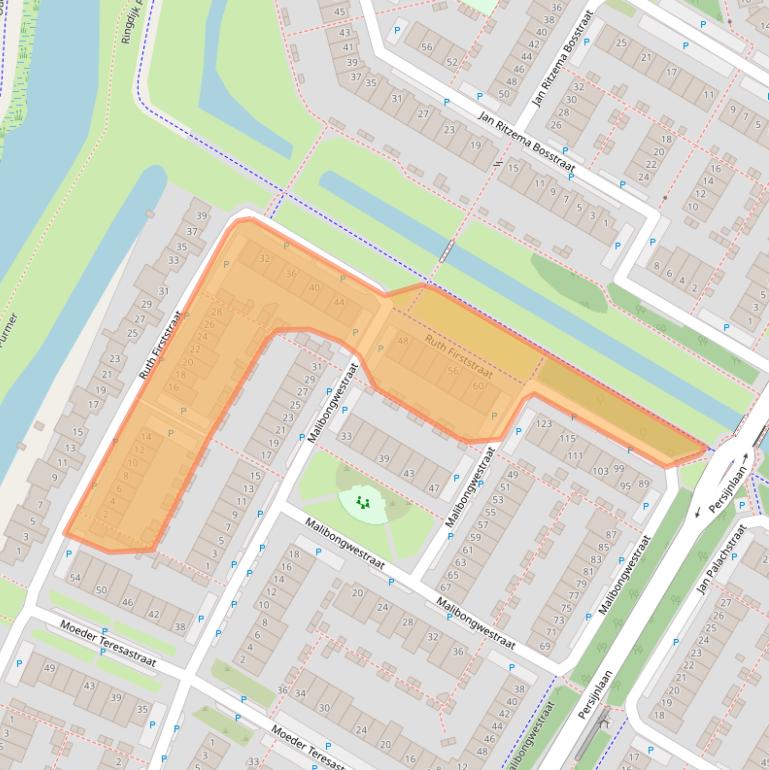 Kaart van postcodegebied 1447WV.