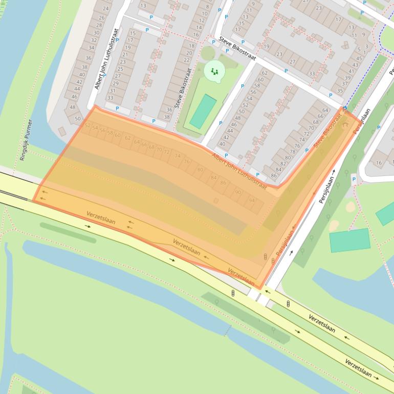 Kaart van postcodegebied 1447XG.