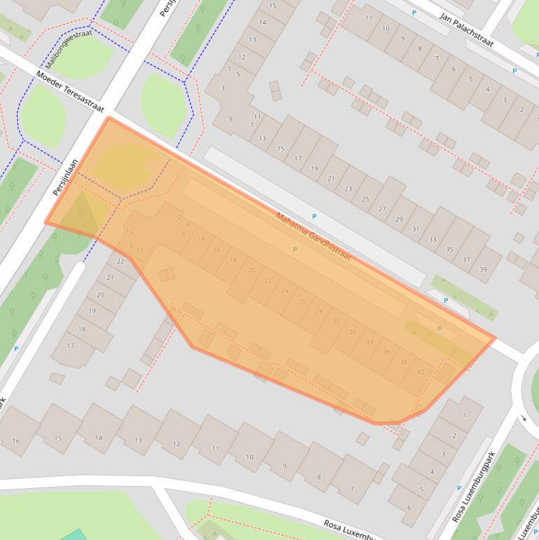 Kaart van postcodegebied 1447XR.