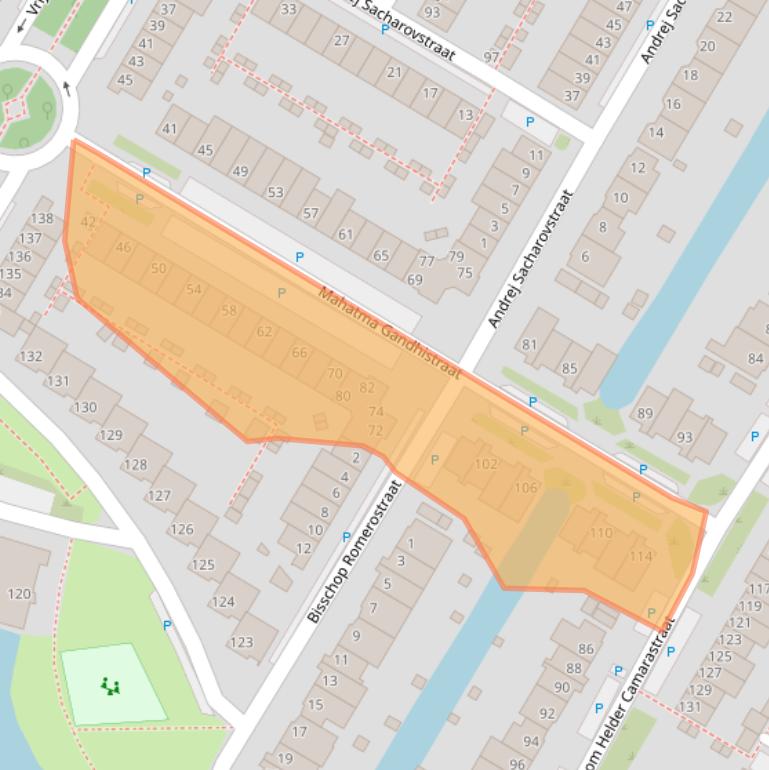 Kaart van postcodegebied 1447XS.