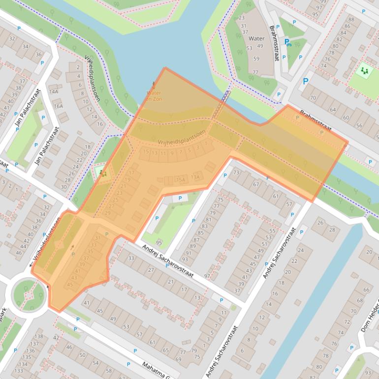 Kaart van postcodegebied 1447XW.