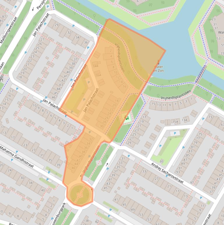 Kaart van postcodegebied 1447XZ.