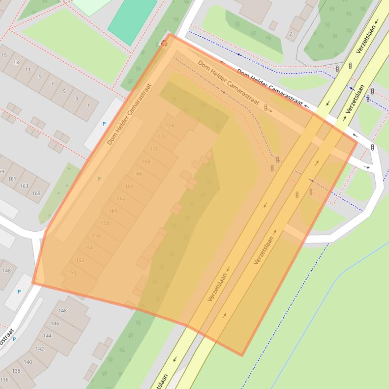 Kaart van postcodegebied 1447ZN.