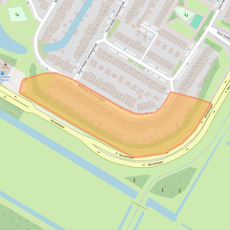 Kaart van postcodegebied 1447ZZ.