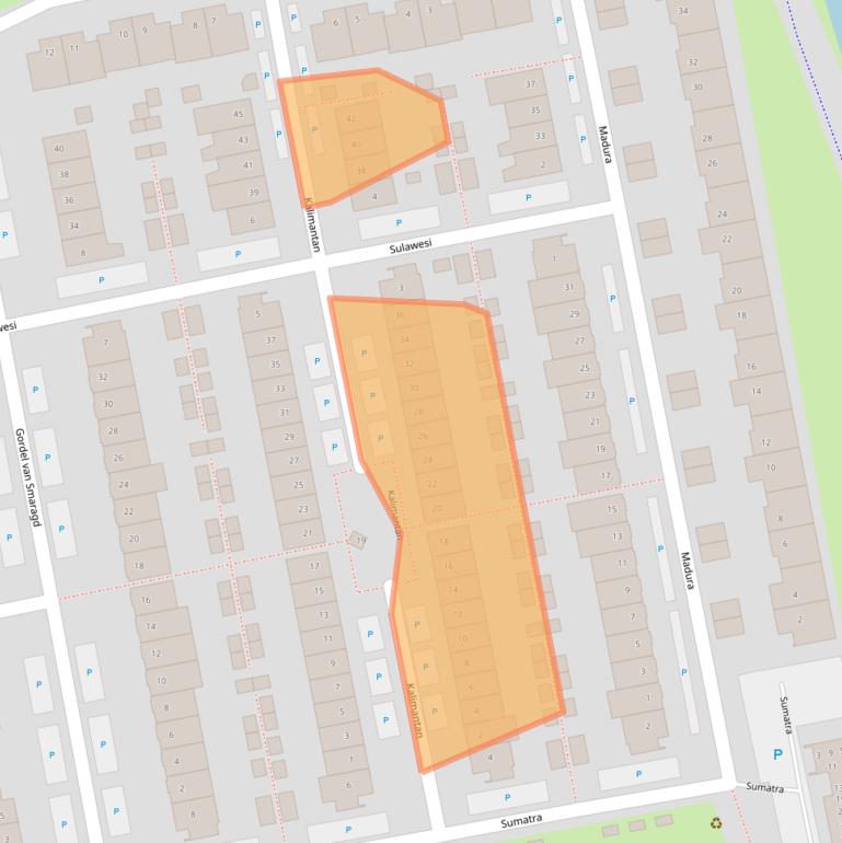 Kaart van postcodegebied 1448AD.