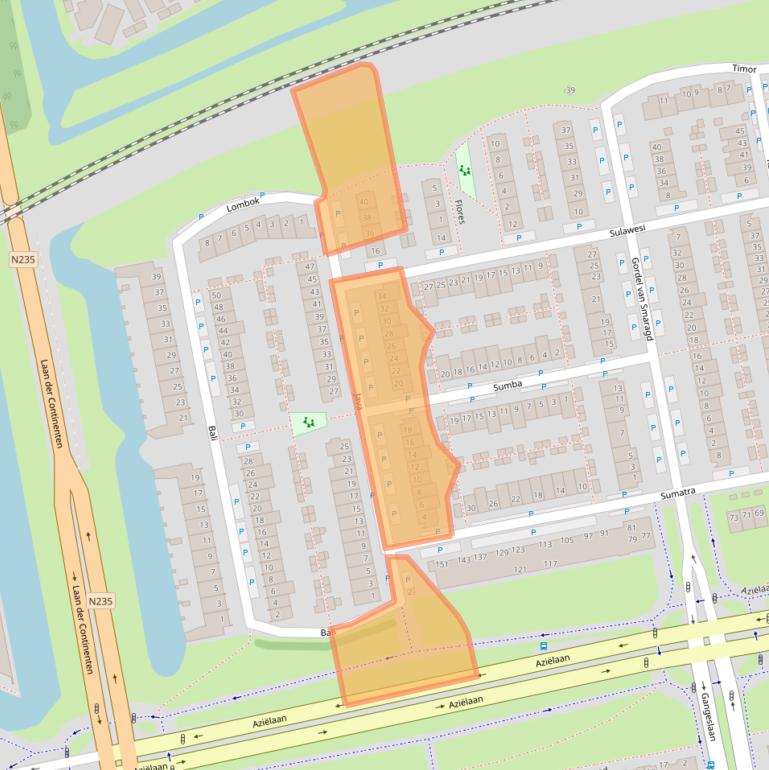 Kaart van postcodegebied 1448AJ.
