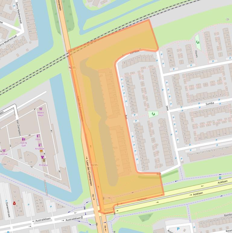 Kaart van postcodegebied 1448AK.