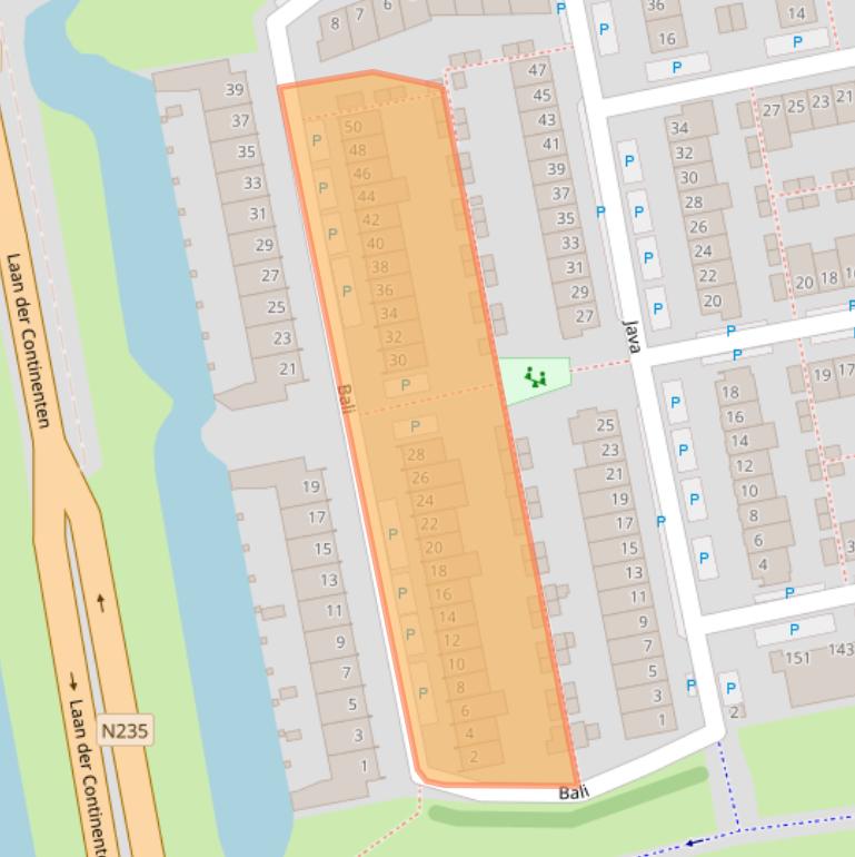 Kaart van postcodegebied 1448AL.