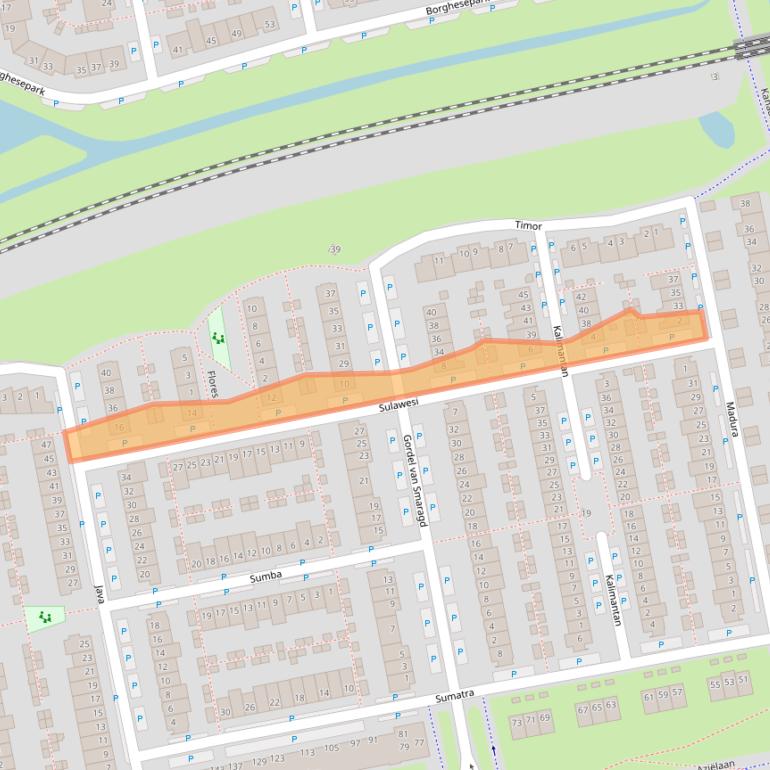 Kaart van postcodegebied 1448AS.